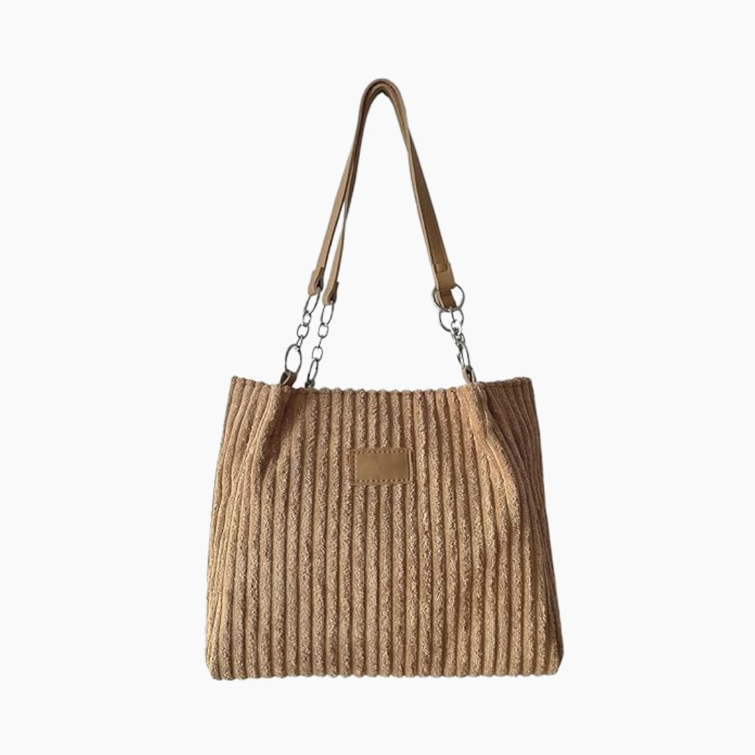 Eva | Elegant shoulder bag in black leather-Elly Rose