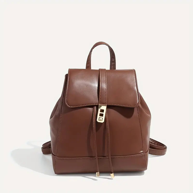 Ziah | Elegant leather travel backpack for women-Elly Rose