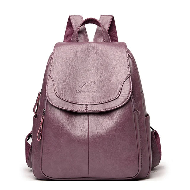 Leilani - Secure Leather Backpack for Elegant Women-Elly Rose