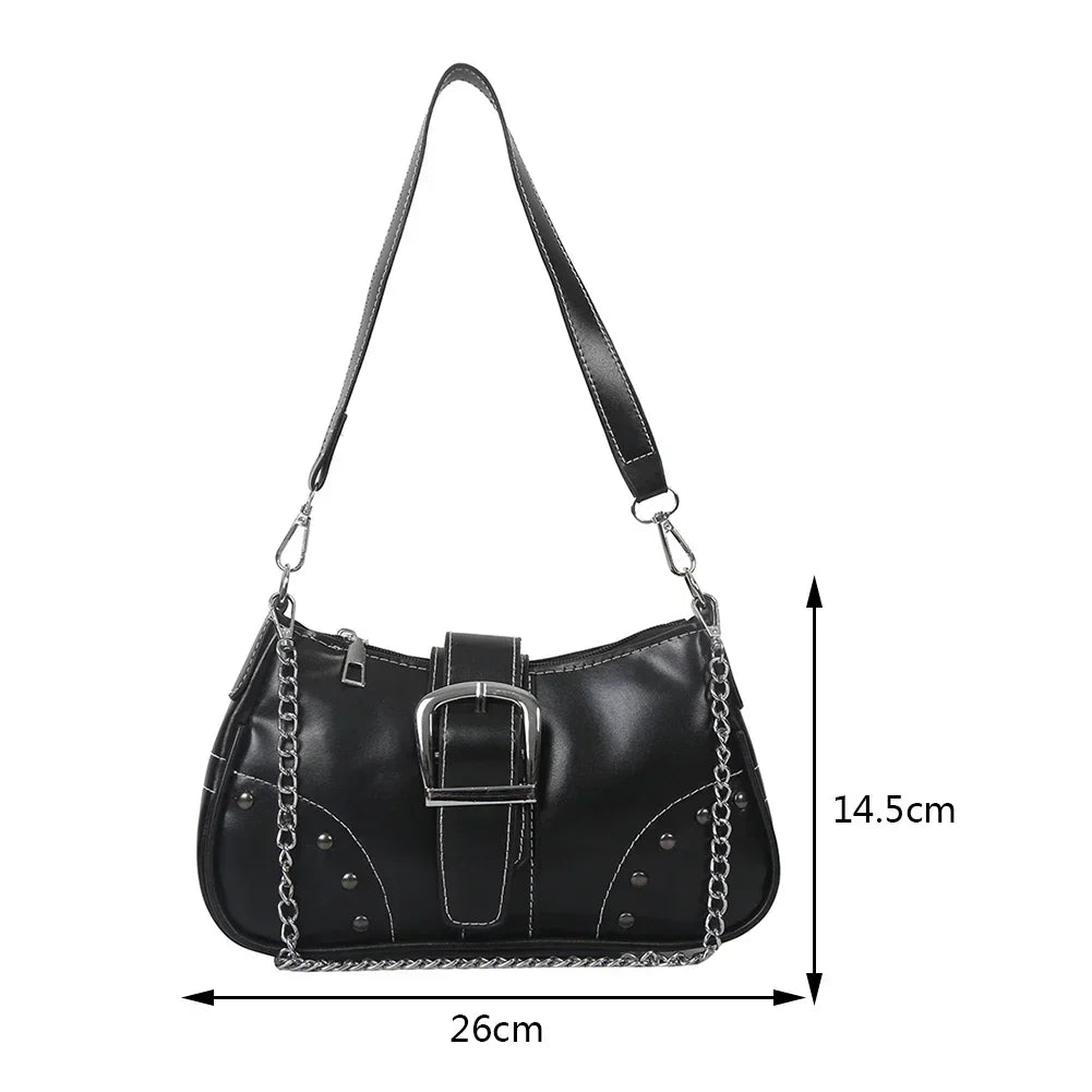 LuxeChic Cool Style Chain Shoulder Bag-Elly Rose