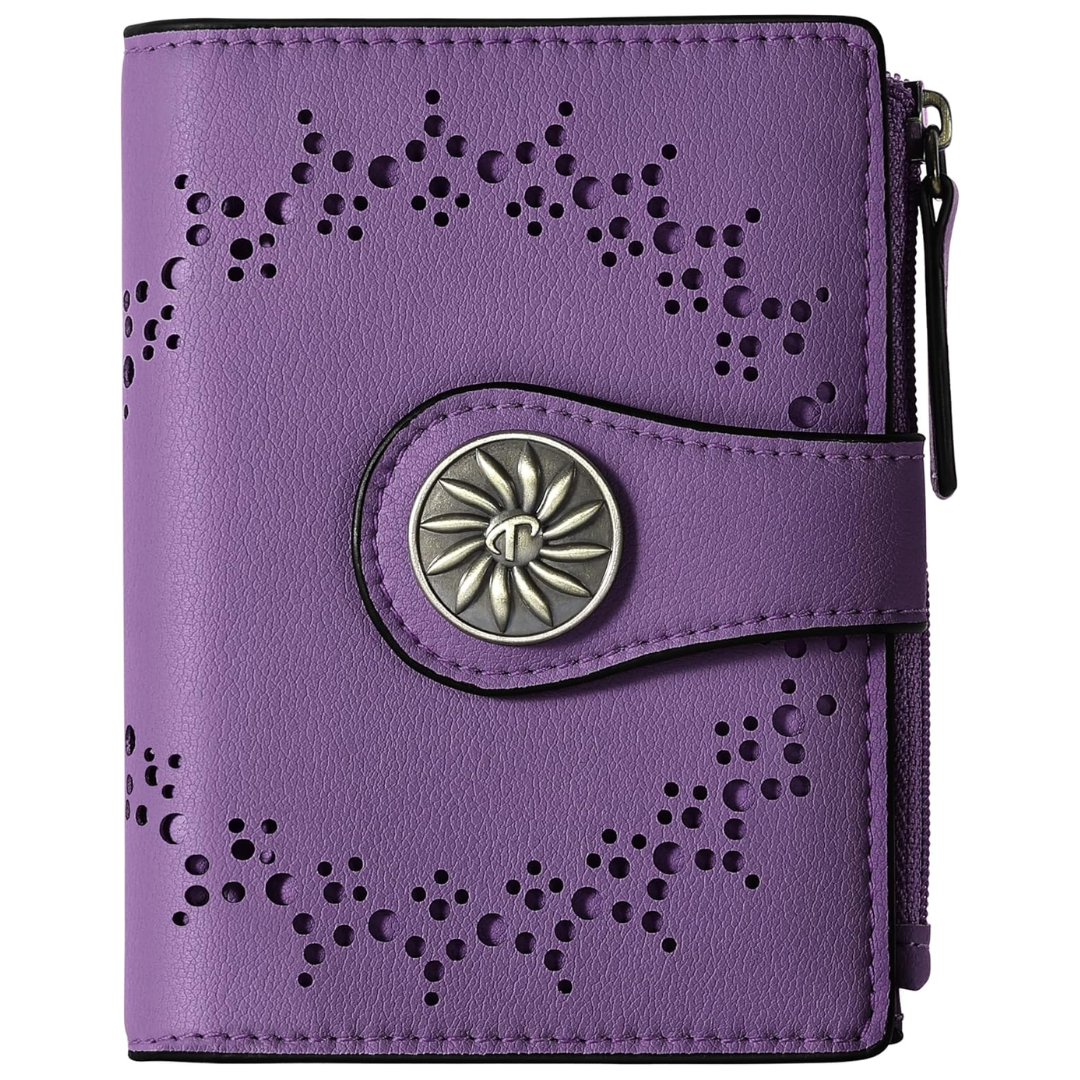 Women's RFID wallet with zip pocket - Claire-Elly Rose