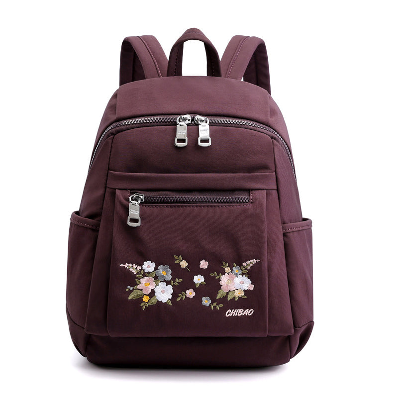 Collene | travel backpack embroidered with flowers-Elly Rose