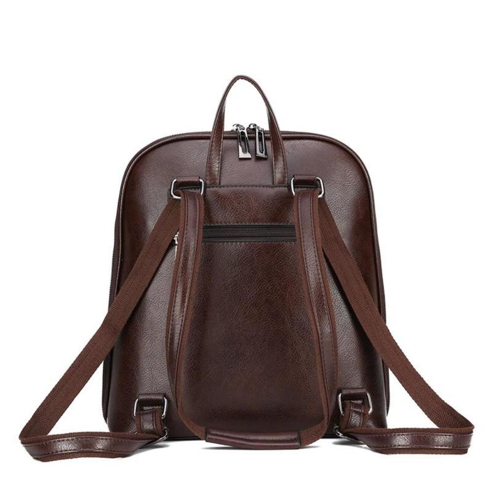 Classic Double-Zip Backpack - Sleek Design-Elly Rose