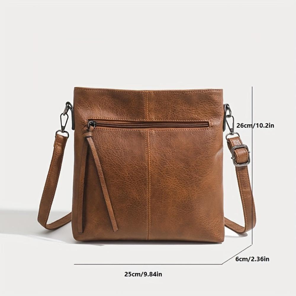 Lena Retro Square Crossbody Bag-Elly Rose