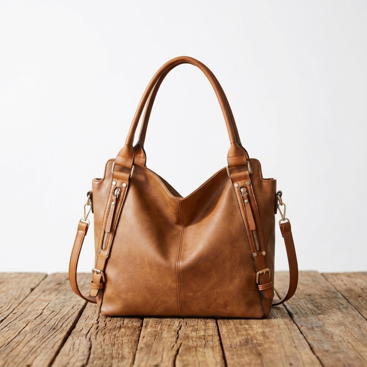 Emily | Spacious Leather Tote Bag