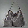 Cecile | Elegant leather messenger bag with large interior-Elly Rose