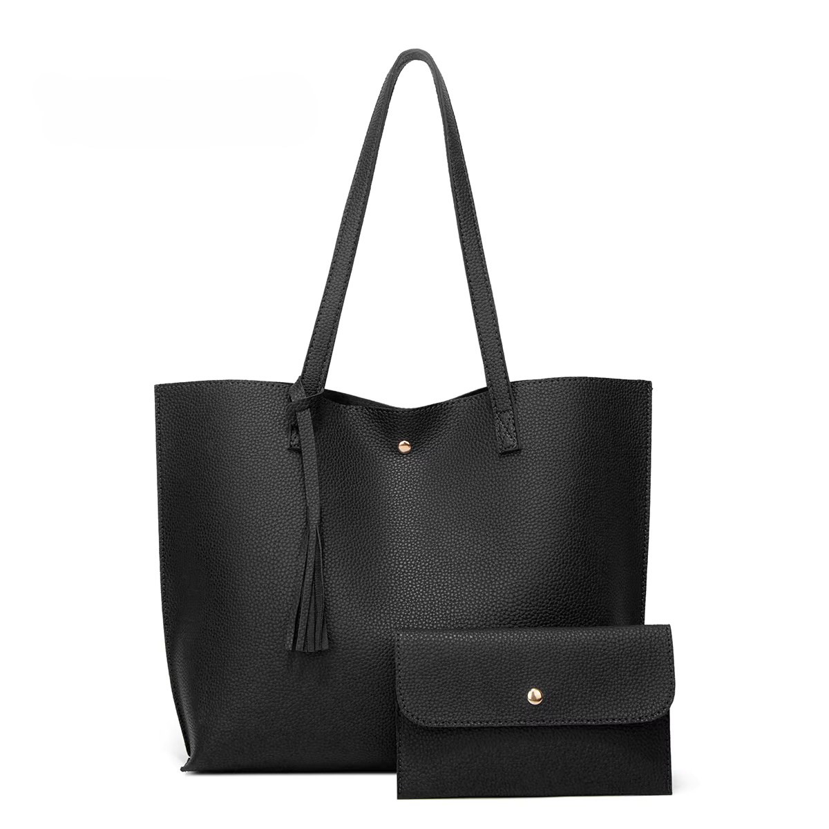 Black handbag with matching wallet-Elly Rose