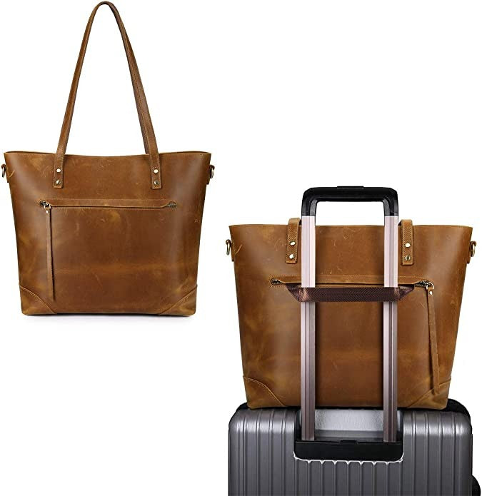 Vintage leather tote bag - Jassi-Elly Rose