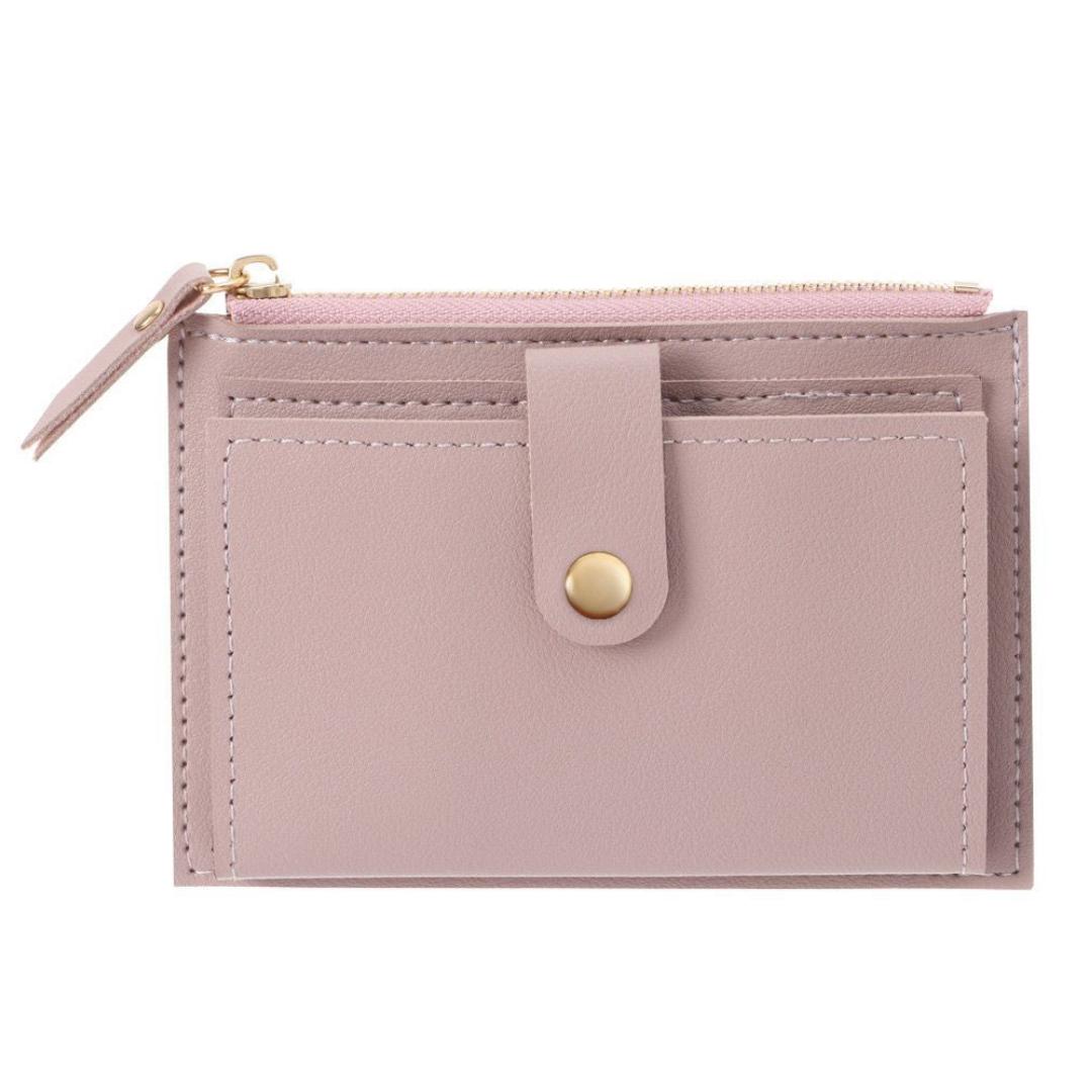 Velvet leather mini wallet | Compact and trendy-Elly Rose