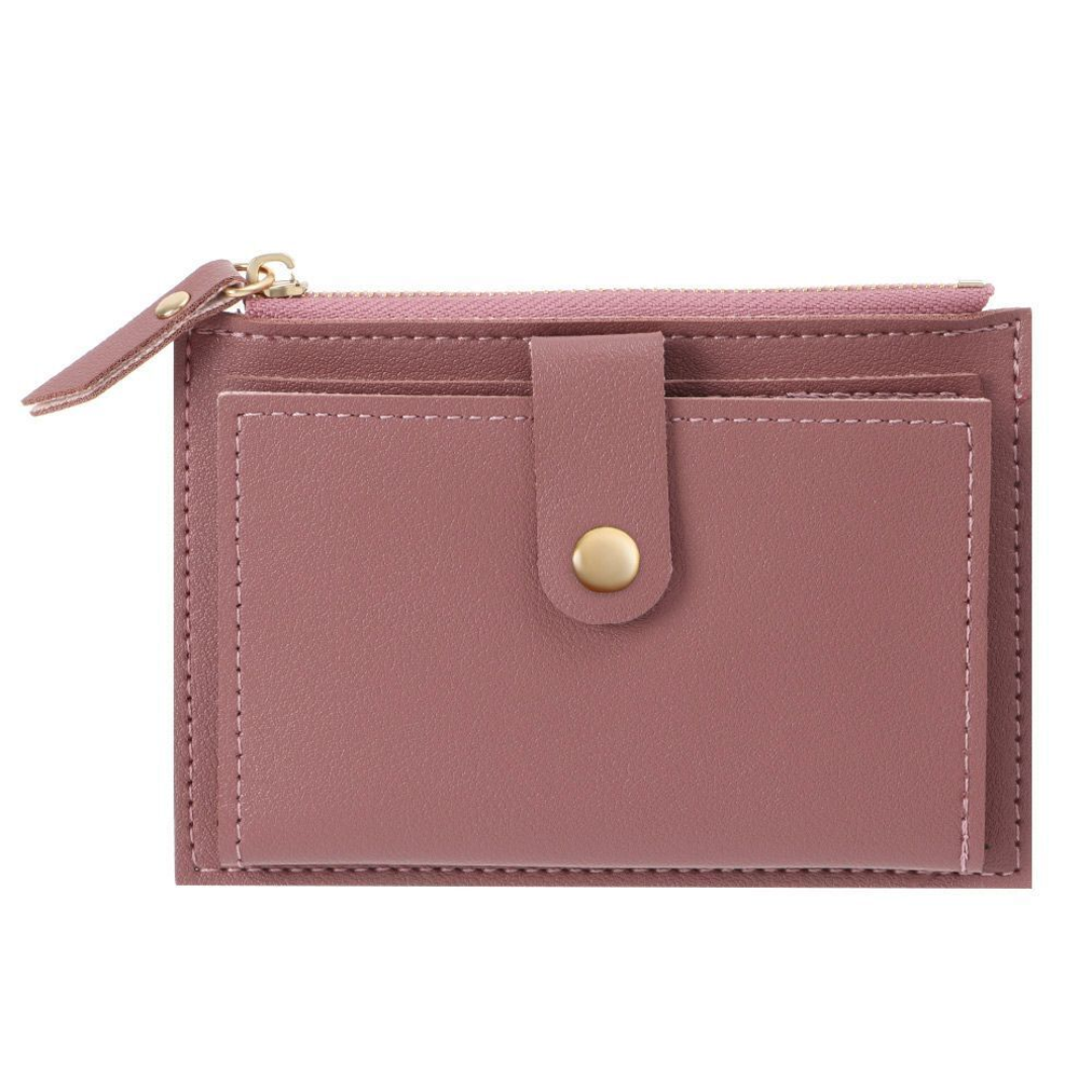 Velvet leather mini wallet | Compact and trendy-Elly Rose