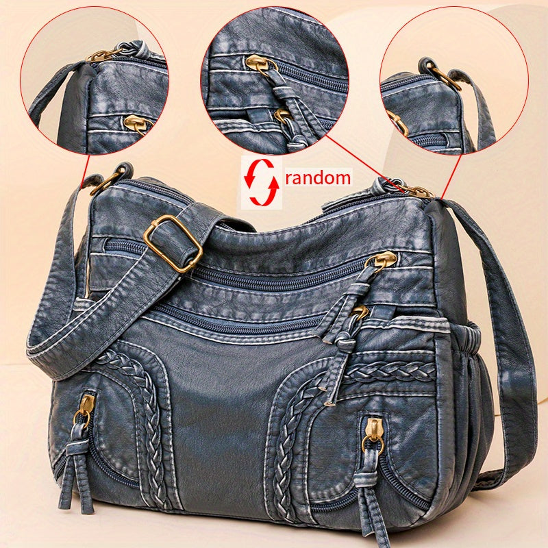 WeaveStyle - Shoulder bag with braided details-Elly Rose