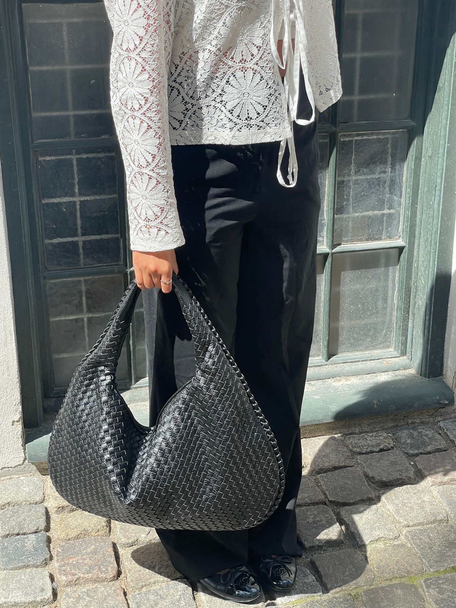 Elegant woven handbag - Viveana-Elly Rose