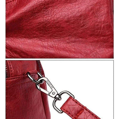 Tanja | Handmade soft leather bag with several compartments-Elly Rose