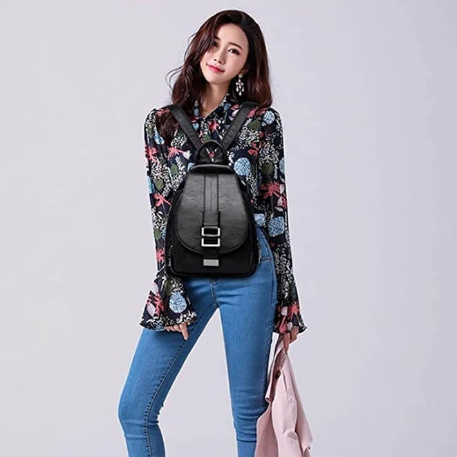 Women's leather backpack - Carolyn-Elly Rose