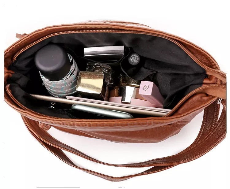 JansenStyle Anna - Leather shoulder bag-Elly Rose