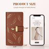 Leather wallet with long leaves - Leanne-Elly Rose