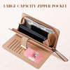 Leather wallet with long leaves - Leanne-Elly Rose
