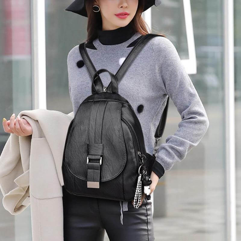 Women's leather backpack - Carolyn-Elly Rose