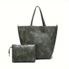 Renee’s Retro Softness | Large Capacity Tote Bag-Elly Rose