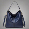 Cecile | Elegant leather messenger bag with large interior-Elly Rose