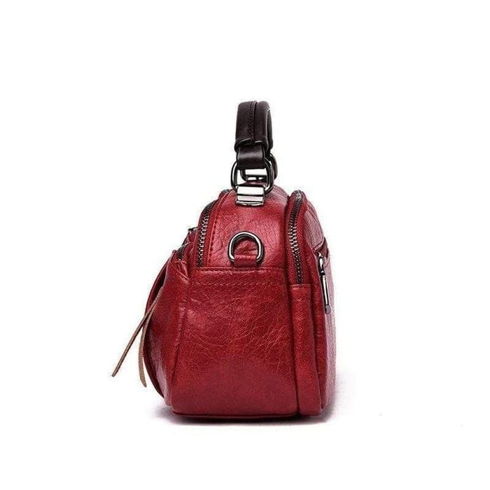 Tanja | Handmade soft leather bag with several compartments-Elly Rose