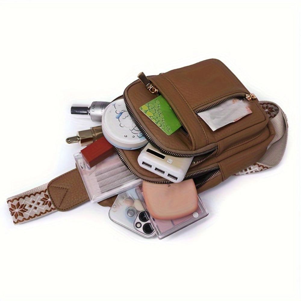 Hazel Vintage Chest Crossbody Bag-Elly Rose