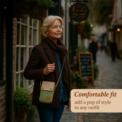 Lysandra - Retro canvas shoulder bag