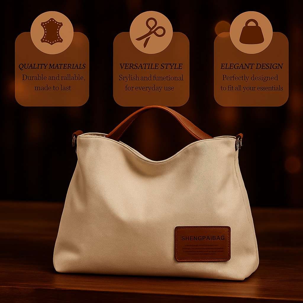 Billie's Bag | Simple canvas shoulder bag