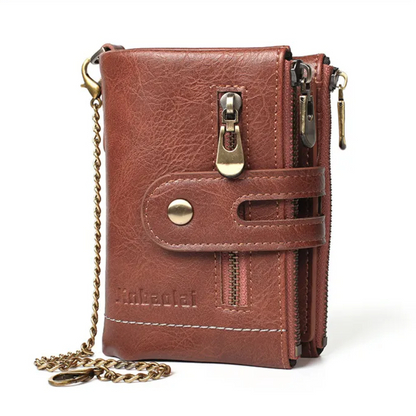 Retro leather wallet | With cool chain!-Elly Rose