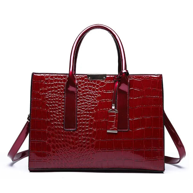 Crocodile print handbag - Emersyn-Elly Rose