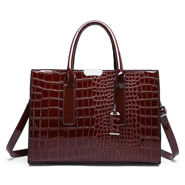 Crocodile print handbag - Emersyn-Elly Rose