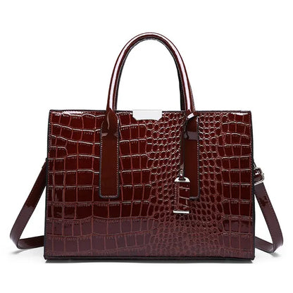 Crocodile print handbag - Emersyn-Elly Rose
