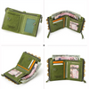 Compact wallet with double zipper closure | Practical and elegant-Elly Rose
