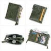 Compact wallet with double zipper closure | Practical and elegant-Elly Rose