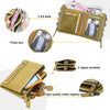 Compact wallet with double zipper closure | Practical and elegant-Elly Rose