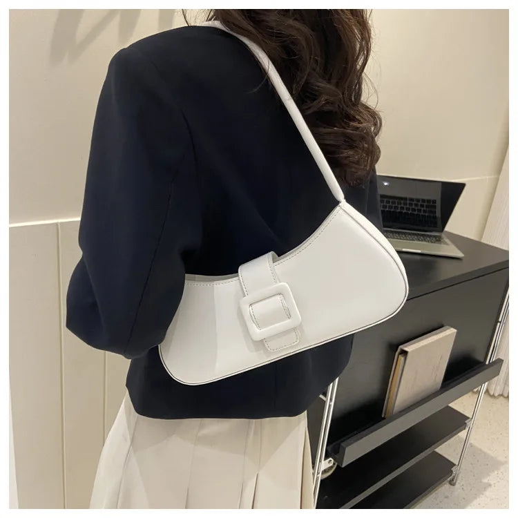 Vegan leather armpit bag-Elly Rose