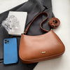 Trendy shoulder bag in vegetable leather-Elly Rose
