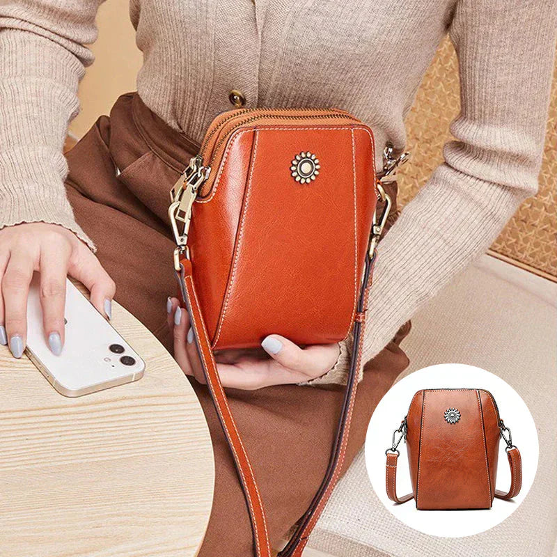 Compact leather bag - Lauren-Elly Rose