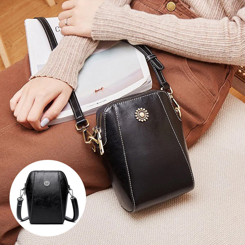 Compact leather bag - Lauren-Elly Rose