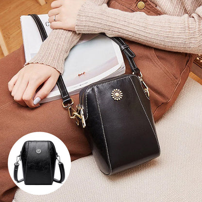 Compact leather bag - Lauren-Elly Rose
