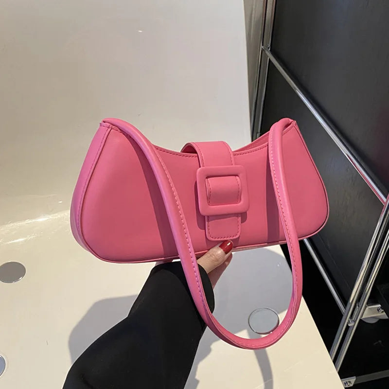 Vegan leather armpit bag-Elly Rose