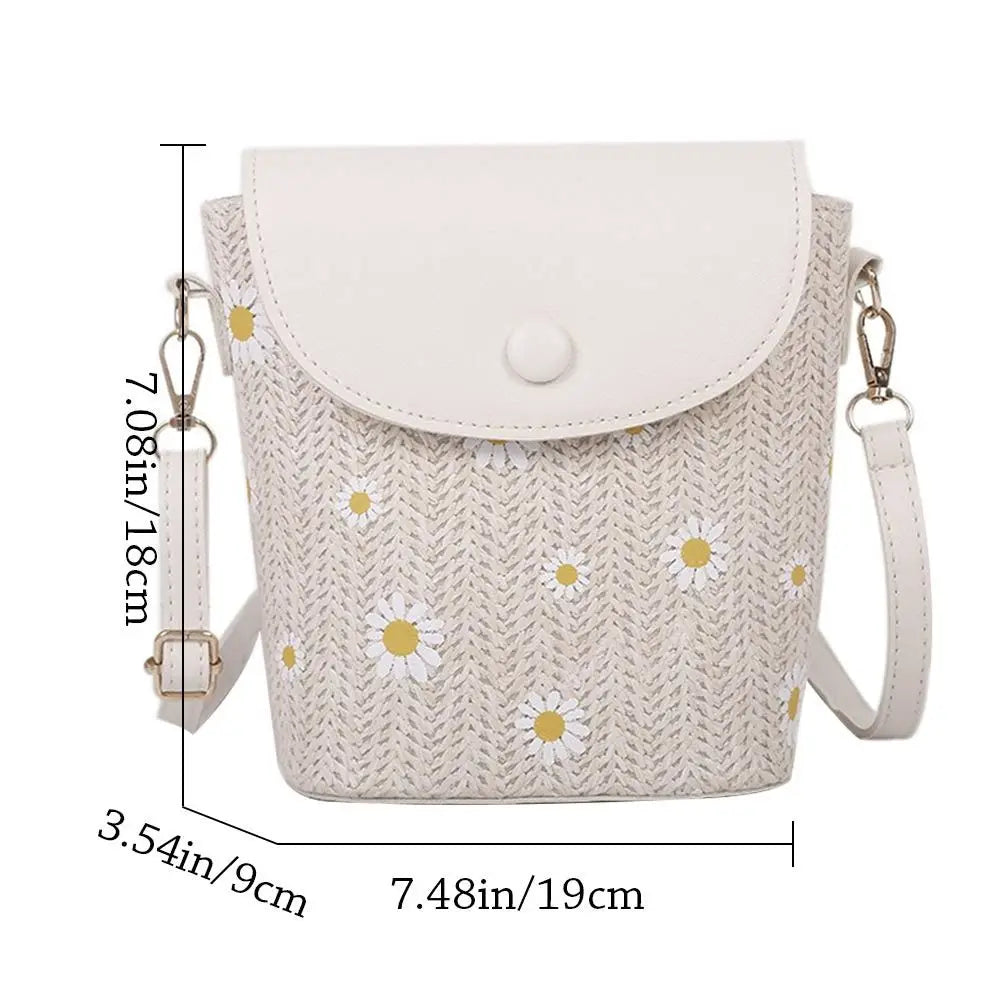 Straw shoulder bag for summer-Elly Rose