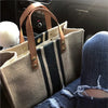 Silverstar vintage striped handbag-Elly Rose