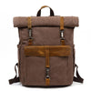 Benjamin | Large Canvas Laptop Travel Backpack-Elly Rose