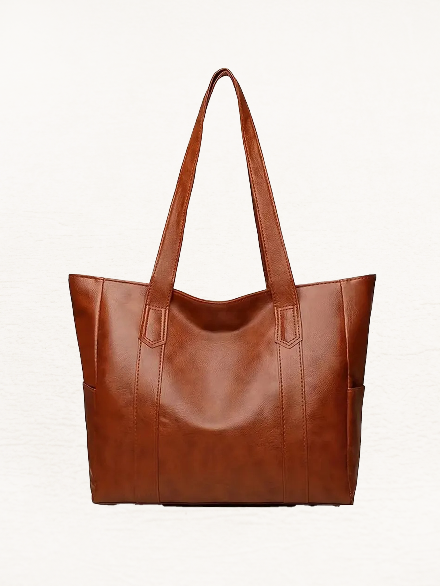 Jess Ladies Retro Leather Shoulder Bag | Handbag | Shopper Brown-Elly Rose