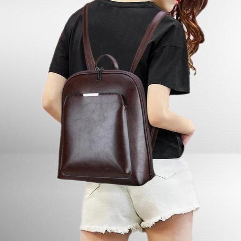 Classic Double-Zip Backpack - Sleek Design-Elly Rose