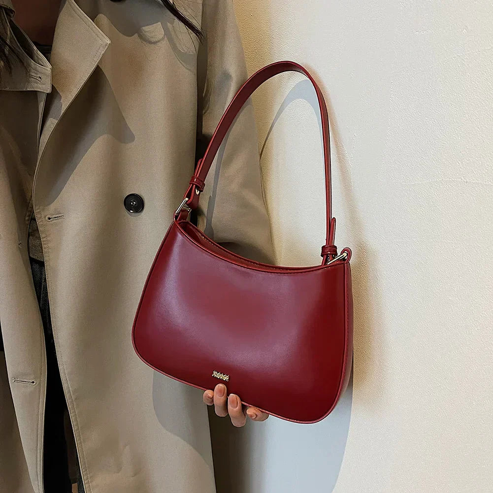 Trendy shoulder bag in vegetable leather-Elly Rose