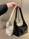 Lauren Ladies Y2K Leather Shoulder Bag | Handbag | Shopper White-Elly Rose