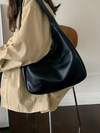 Lisanne Large Ladies Leather Shoulder Bag | Handbag | Shopper Black-Elly Rose