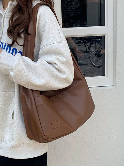 Lisanne Large Ladies Leather Shoulder Bag | Handbag | Shopper Brown-Elly Rose